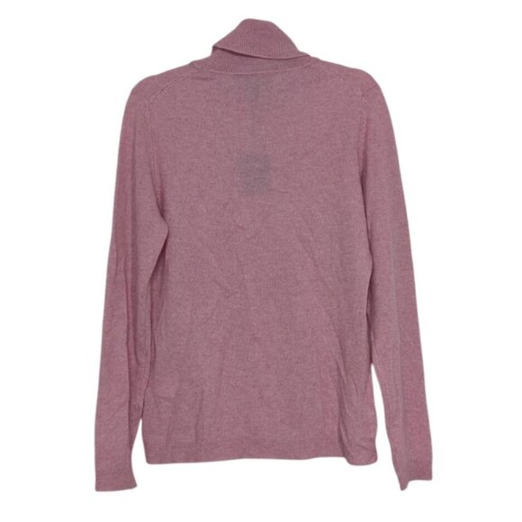 NEW Charter Club Luxury Cashmere Turtleneck Womens Petite Size Medium Pink - Picture 9 of 12